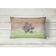 thumbnail image 2 of Carolines Treasures BB7359PW1216 Chien Patte Aquarelle Toile Tissu Coussin Décoratif, 2 of 3