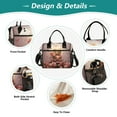 thumbnail image 3 of Bear Roses Flowers Butterflies Cooler Bag Lunch Bag Soft Cooler Cooling Tote Insulated Lunch Box for Adult Men Women, 3 of 6