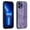 Purple, variant on Nalacover Case for iPhone 15 Pro, PU Leather + Silicone Hybrid Shockproof Cover, Non-Slip Stripes Heat Dissipation Wireless Charging Slim Lightweight Case for iPhone 15 Pro, Purple