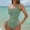 Green, variant on Women Swimsuit under $5! Xqxayjr Women's One Piece Bathing Suits One Shoulder Full Coverage Cutout Swimsuits Slimming Mesh Tummy Control Swimwear Trajes De Para Mujer