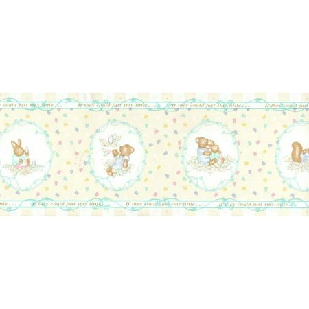 Wallpaper Wall Border Nursery - Baby Animal Nursery Wallpaper Border - 10 Yards