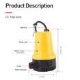 thumbnail image 3 of Direct Current Bilge Pump 12V, High Drainage Efficiency 45W 4m Head Versatile Submersible Water Pump  for Home, 3 of 7