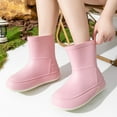 thumbnail image 5 of HAOTAGS Rain Boots for Women, Rainy Day Wear Waterproof Casual Shoes Pink 8, 5 of 5
