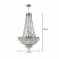 thumbnail image 2 of Crystal Chandelier Light French Style Ceiling Lamp LED Lighting Hanging Lights Antique LED Crystal Pendant Beaded Basket Hanging Chandelier Silver Antique Crystal Beaded Basket Hanging Chandelier, 2 of 3