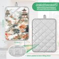 thumbnail image 6 of Yayeee Pot Holders Kitchen Heat Resistant with Pocket 7"x9.8" Cotton Oven Cooking Hot Pads, Mountain Pattern, 6 of 7