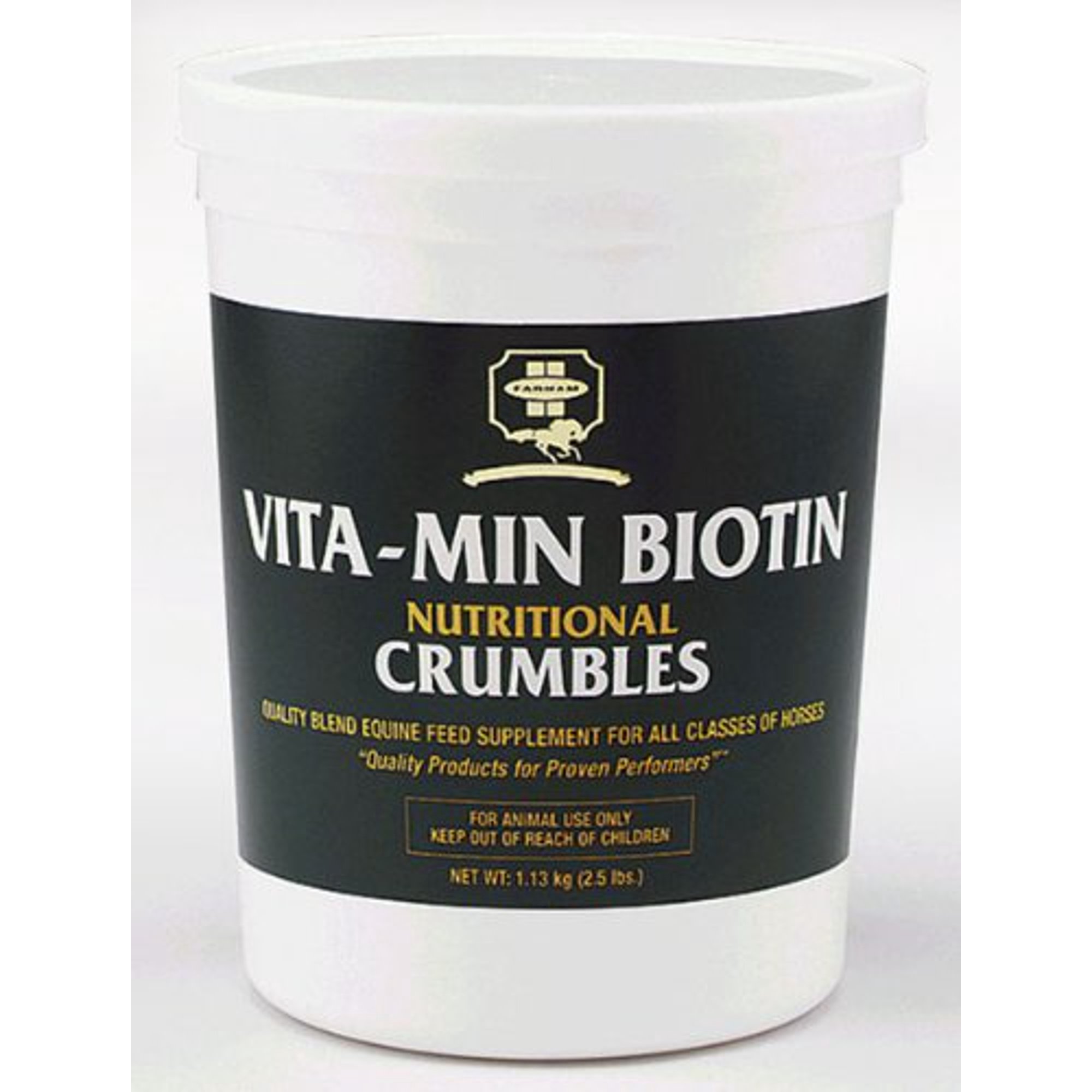 Farnam Vita Biotin Equine Horse Feed Crumbles Supplement 2.5 Pounds Race Show