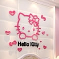 thumbnail image 4 of Sanrio Kawaii Hello Kitty 3D pegatina de pared, dibujos animados Anime, decoración de pared de dormitorio de niños, pegatina de fondo de cabecera, juguete de regalo, 4 of 4
