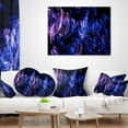 thumbnail image 4 of Designart Dark Blue Fractal Desktop - Abstract Throw Pillow - 16x16, 4 of 5
