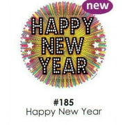 Happy New Year Stars Cake Decoration Edible Frosting Photo Sheet