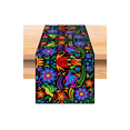 thumbnail image 1 of Camino De Mesa Textura Lino 33 x 183 cm Estilo Mexicano Pájaro, 1 of 3