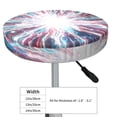 thumbnail image 4 of Naloa Blue Swirl Fireworks Round Bar Stool Cushion Cover 12-14 inch, Fits Kitchen, Office, Restaurant Chairs - {sizeName}13 inch, 4 of 7