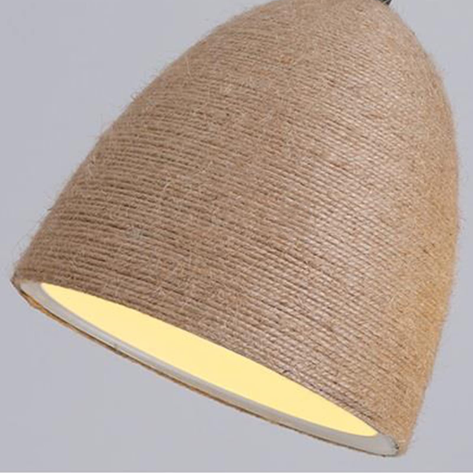 Kiven Plug in Pendant Light, Brown Vintage Style Hanging Light,Hanging Light Fixture with Plug in Cord and On/Off Dimmer Switch for Dining Room Bedroom Foyer Hallway Kitchen Island E26 Socket