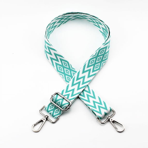 Correa de bolso extendida de jacquard bordada Correa de bolso de estilo étnico ajustable de repuesto Accesorios Correa de hombro cruzada de un solo hombro para bolso de mujer