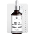 thumbnail image 1 of PUREZA NATUR Suero facial Niacinamida B3, Vitamina E y Acido hialur&oacute;nico 50ml | Serum Niacinamide para todos tipos de piel skin barrier hidratante, antioxidante potente reductor de ojeras y, 1 of 8