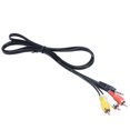 thumbnail image 2 of EIMELI  2PCS 1.5m 3.5mm Jack Plug Male to 3 RCA Adapter to RCA Male Audio Video AV Cable Wire Cord for Android TV Box, 2 of 6
