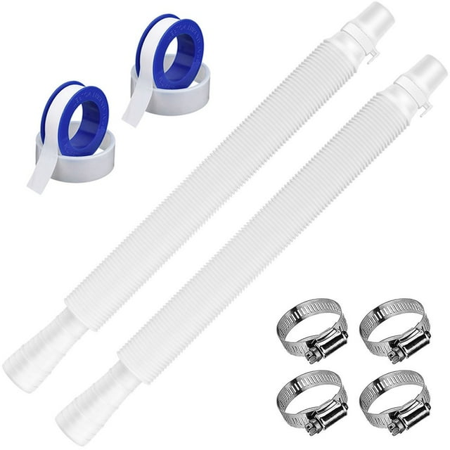 CNKOO 2 Pcs Tuyau de Remplacement pour Piscine Tuyau de Pompe Rétractable Diamètre 1.25” Filtre de Remplacement pour Modèles de Pompe Intex 330GPH/530GPH/1000GPH