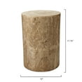 thumbnail image 3 of Jamie Young Co Agave Cylinder Traditional Paulownia Wood Side Table in Natural, 3 of 5
