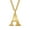 Gold A, variant on HIJONES Initial Letter Necklace for Men Women Stainless Steel A to Z Alphabet Monogram Pendant Necklace Gold Plated K