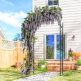 thumbnail image 2 of Outsunny Garden Arch, Outdoor Trellis Arbor, Black, 2 of 10