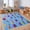 Blue, variant on Socofuz Kids Car Play Rug for Playing, Toddler Car Track Play Mat Carpet, Children Area Rugs for Bedroom Playroom Nursery, 4'x5' City Life/Green