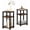 Amber Pine/Black, variant on JUST Side Table, 3-Tier End Table, Open Shelves Night Stand, Bedside Table, Toolless Assembly, for Living Room, Bedroom, Bathroom, Columbia Walnut