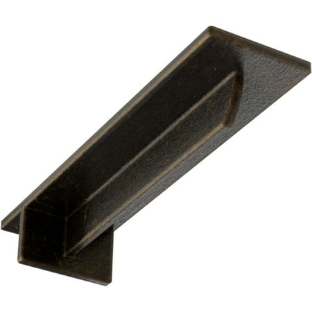 

Ekena Millwork 3 W x 12 D x 2 H Heaton Hidden Support Steel Bracket w/ 8 Support Depth Antiqued Brass