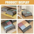 thumbnail image 4 of HAMPPLIES Storage Under Bed Organizer Grey PVC Dust Proof 1Set, 4 of 8