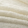 thumbnail image 5 of Mainstays, Modern Ivory Off-White, Polyester Sherpa Bed Blanket, Twin, 5 of 6