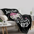 thumbnail image 2 of Soft Horses Blanket Just Girl Loves Horses Plush Blankets Cozy Fleece Flannel Blanket for Kids Women Living Room Bed Sofa Couch 60"x50" Medium for Boys Girls, 2 of 6