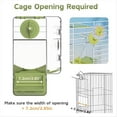 thumbnail image 4 of Comedero Automático para Pájaros, Comedero Tipo Jaula con Percha, Soporte Multifuncional para Frutas y Verduras para Periquitos., 4 of 7