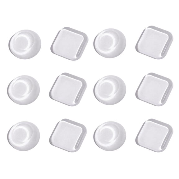 12pcs Door Stoppers Protectors Thickened Design Wall Guard with Strong Adhesive Bumper for Cabinet Door