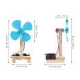 thumbnail image 3 of KAKOWELY wind generator 6 Sets Diy Fan Making Kit For Kids Electric Wooden Fan Assembly Toy Science Experiment Educational Kit For Classroom Supplies Fun Learning Tool For Children, 3 of 4