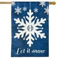 thumbnail image 2 of Briarwood Lane Let It Snow Winter Applique House Flag, 2 of 4
