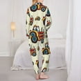 thumbnail image 5 of Disketp Pajamas Set Long Sleeve Sleepwear Womens Button Down Nightwear Pj Sets-Cartoon Tractor, 5 of 9