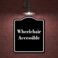 thumbnail image 2 of Wheelchair Accessible BLACK Aluminum Composite Sign 20''x24'', 2 of 9