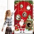 thumbnail image 1 of EGNMCR Punching Bag Throwing Game Flag Party Decoration Santa Claus Christmas Tree Flag Desk Mat, 1 of 2