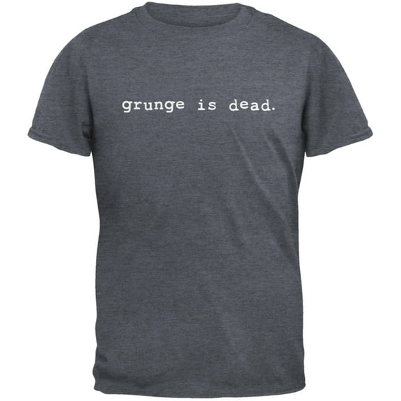 Grunge Is Dead Inspired By Kurt Cobain Dark Heather Adult T-Shirt