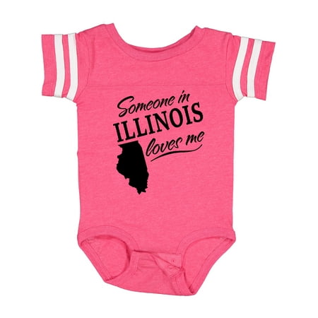 

Inktastic Someone in Illinois Loves Me Gift Baby Boy or Baby Girl Bodysuit