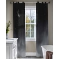 thumbnail image 4 of Night Stars Moon Sheer Curtains 84 Inch Length 2 Panels Set for Living Room/Bedroom, Modern Abstract Art Cloud Fog Kitchen Curtains Grommet Semi-Sheer Curtains Drapes Window Treatments 42"x84"x2, 4 of 7