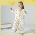 thumbnail image 2 of Girls Jumpsuit Baby Toddler Toddler Sleep Sack with Feet Cartoon Print Soft Pajama Lightweight Baby Wearable Blanket for Walkers Baby Rompers Boy Yellow 4 Years-5.5 Years, 2 of 3