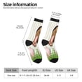 thumbnail image 2 of Rateoe Brown Bunny for Women Casual Calf Socks - Cute Crew Socks - Thin Soft Above Ankle Socks Size 5-11, 2 of 6