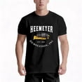 thumbnail image 6 of Men's Heavy Equipment Theme T-Shirt - Bulldozer & HEEMEYER Logo Print ( 2004) - Black Casual Round Neck Summer Workwear Style - Breathable for Demolition Crews, Sites & Apparel, 6 of 7