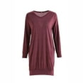 thumbnail image 5 of gakvbuo Fall Sweaters for Women Plus Size Pullover Tops Fall 2022 Women'S Casual Long Sleeve Pockets O-Neck Solid Color T-Shirts Blouse Tops, 5 of 6