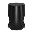 thumbnail image 2 of Tilk Side Table Black Mango Wood Modern Design Home Hotel Decor 19x19 Inches, 2 of 5
