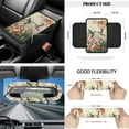 thumbnail image 5 of Yuyamidu Hummingbird Front Car Seat Covers Full Set of 12 Flower Steering Wheel Cover Seat Belt Pad Armrest Box Mat Trash Bin Rear View Mirror Cover Coasters Keychain Air Vent Pouch, Universal Fit, 5 of 6