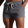 thumbnail image 2 of Yaoyar Men's Summer Striped Short Shorts Solid Color Active Lightweight 2 Inch Inseam Casual Sport Bottoms, 2 of 6