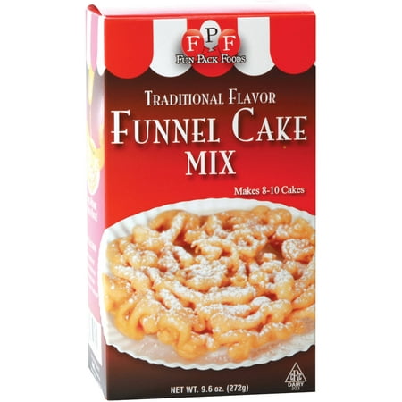 (2 Pack) Fun Pack Foods Traditional Flavor Funnel Cake Mix, 9.6
