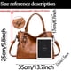thumbnail image 4 of Bolsos de mujer Bolsos de hombro retro de cuero suave, 4 of 5
