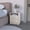 Light Gray, variant on White Nightstand with Shelf / Bedside Essentials / Years of Use