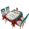 thumbnail image 5 of destyer Christmas Themed Table Cloth Dining Table Cover Holiday Home Party Printed Tablecloth, Santa Claus, 5 of 5